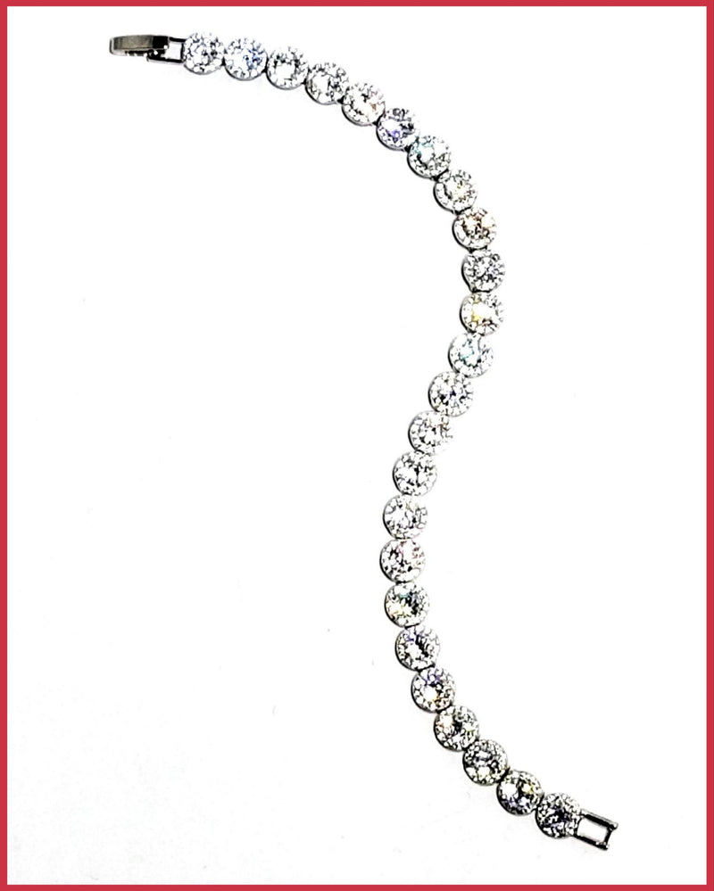 zirconia tennis bracelet leila jewels