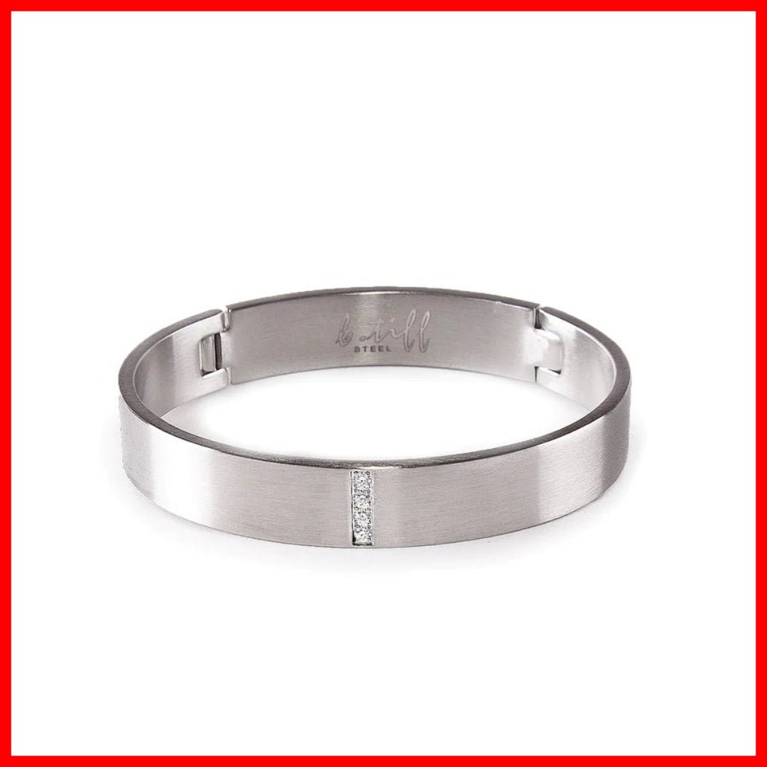 B. Tiff 4 - Stone Pavé Bangle - Leila Jewels