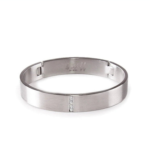 B. Tiff 4 - Stone Pavé Bangle - Leila Jewels