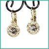 Crystal Halo Earrings - Leila Jewels