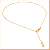 Paperclip Chain Lariat by B. Tiff - Leila Jewels