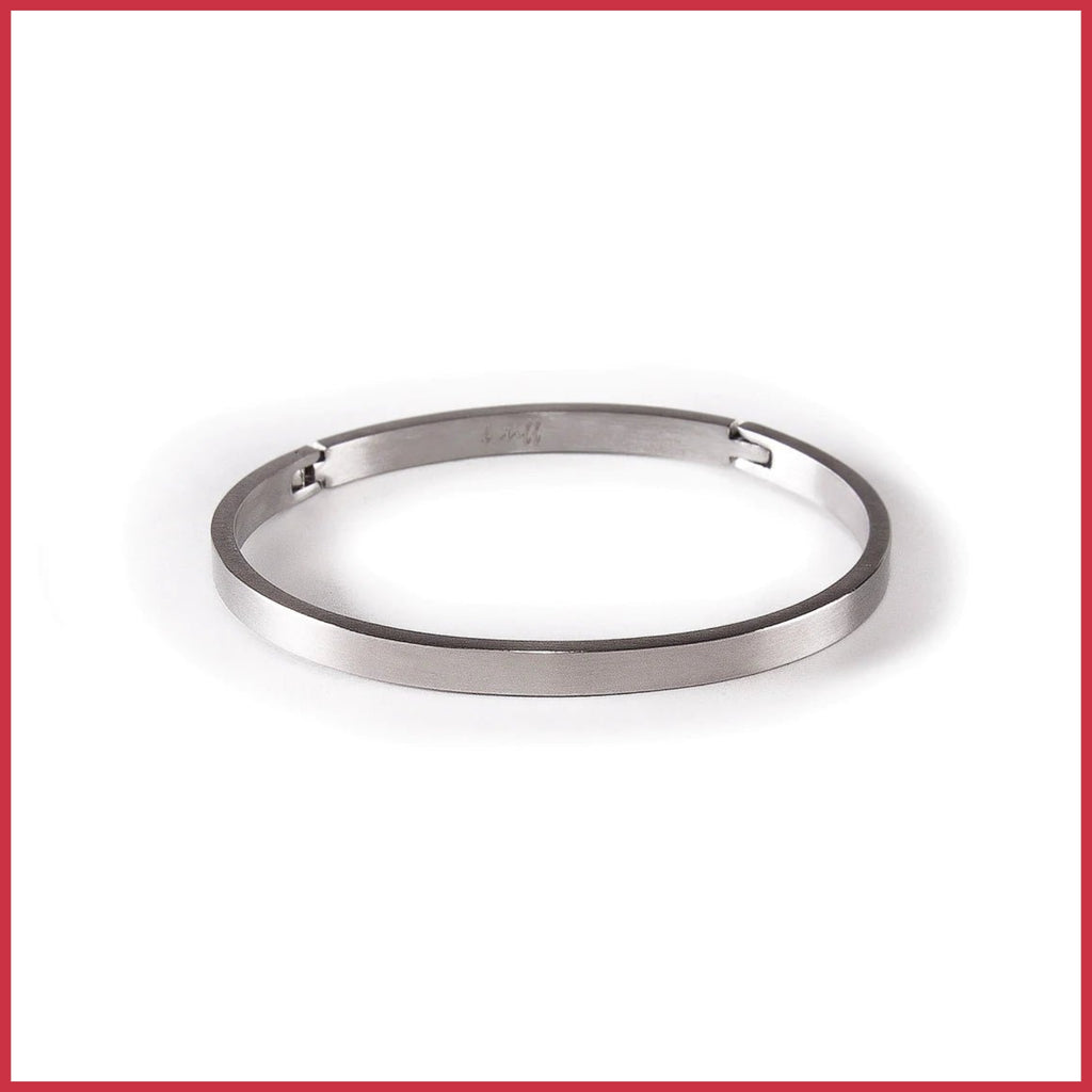 Simplicity Stainless Steel Bangle by B. Tiff New York - Leila Jewels