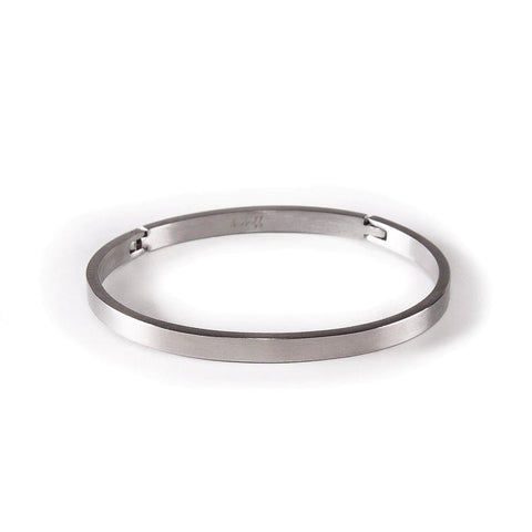 Simplicity Stainless Steel Bangle by B. Tiff New York - Leila Jewels