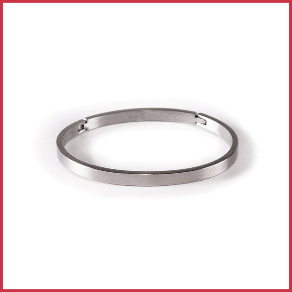 Simplicity Stainless Steel Bangle by B. Tiff New York - Leila Jewels