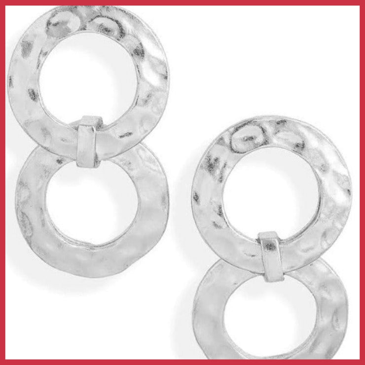 Hammered Circles Earrings