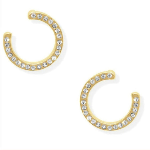 Pavé Circle Earrings - Leila Jewels