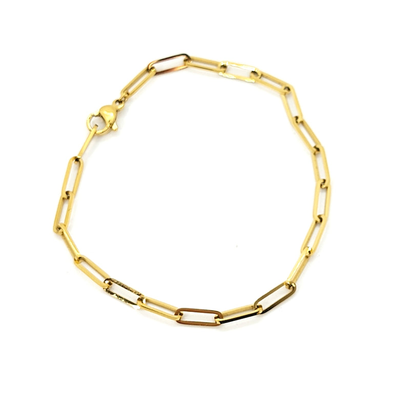 Adjustable Paperclip Link Bracelet - Leila Jewels