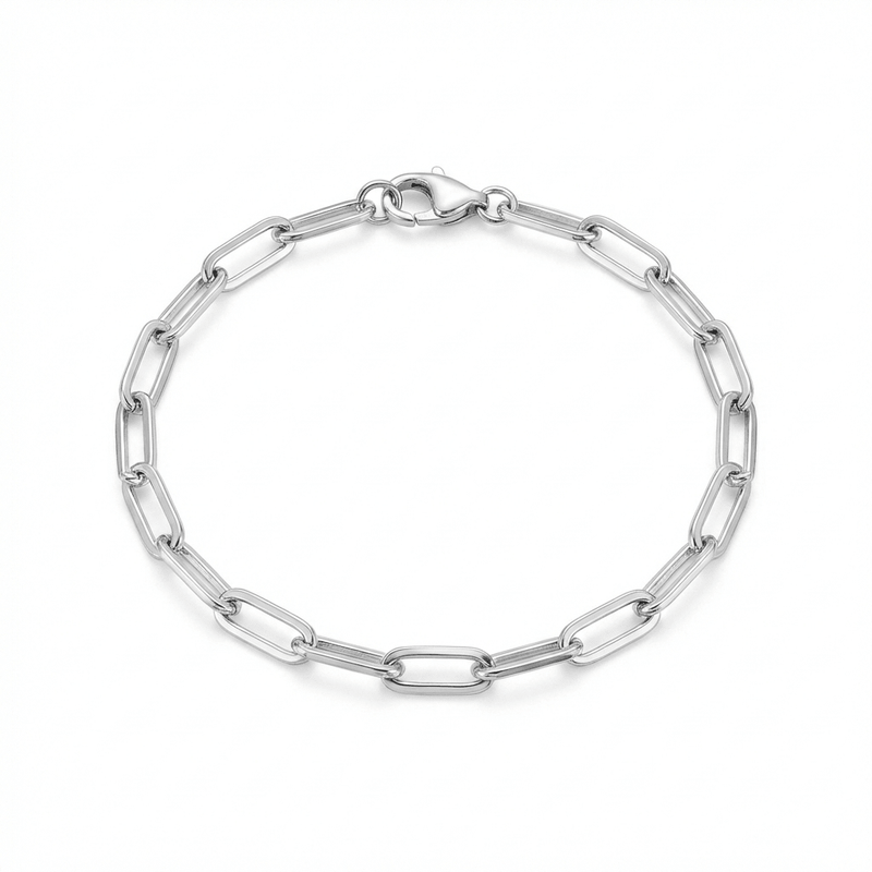 Adjustable Paperclip Link Bracelet - Leila Jewels