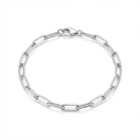 Adjustable Paperclip Link Bracelet - Leila Jewels