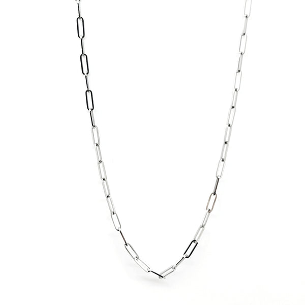 Paperclip Layering Chain Necklace - Leila Jewels
