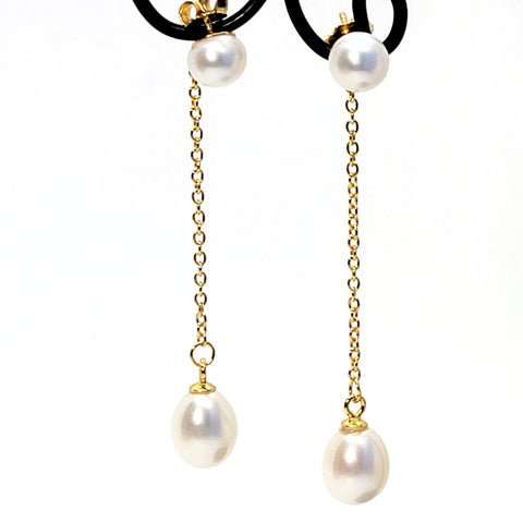 Pearl Dangle Earrings - Leila Jewels