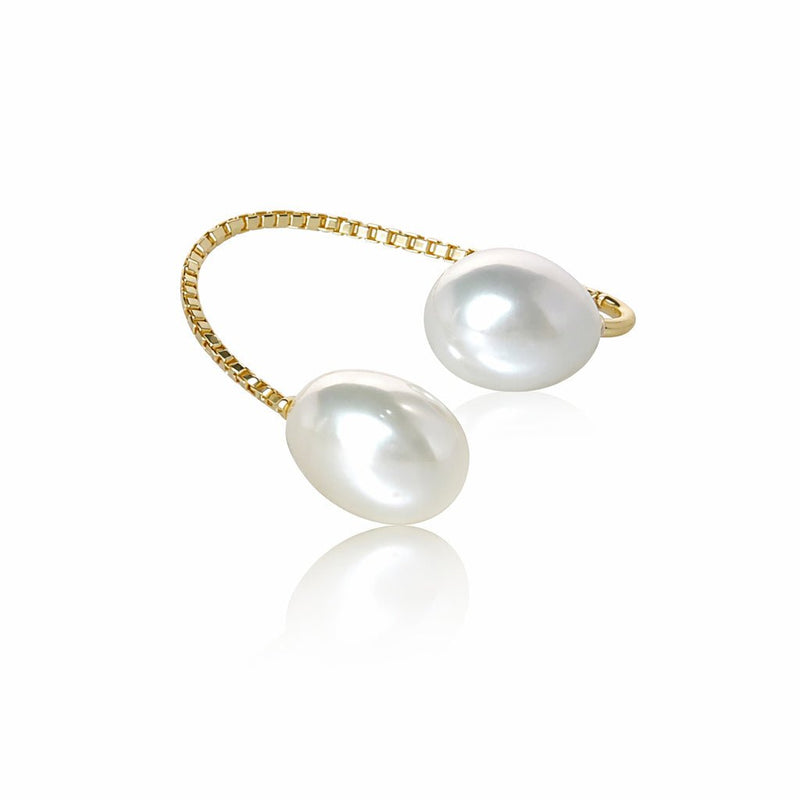 Adjustable Double Pearl Ring - Leila Jewels