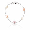 Pearl Station Bracelet - Leila Jewels