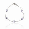 Pearl Station Bracelet - Leila Jewels