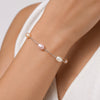 Pearl Station Bracelet - Leila Jewels