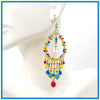 Handmade Beaded Chandelier Earrings - Teardrop - Leila Jewels
