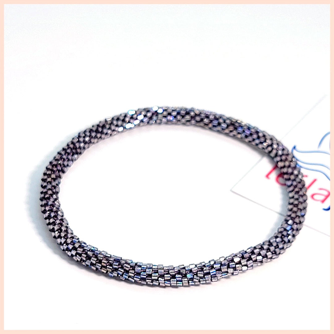 Mini Seed Bead Roll - On Bracelet - Leila Jewels