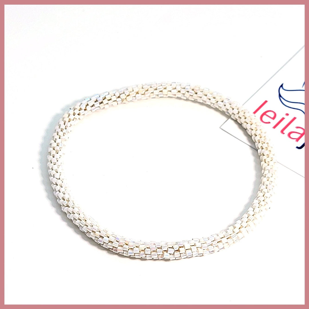 Mini Seed Bead Roll - On Bracelet - Leila Jewels