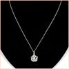Sterling Pavé Rose Necklace - Leila Jewels