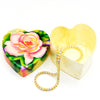 Rose Heart Capiz Shell Painted Trinket Box - Leila Jewels