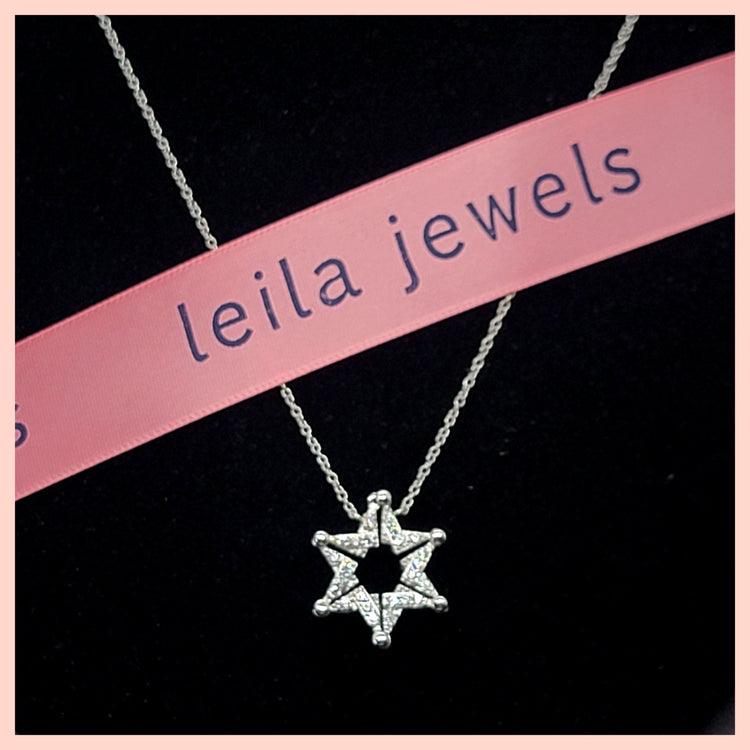 Butterfly Star of David Necklace - Leila Jewels