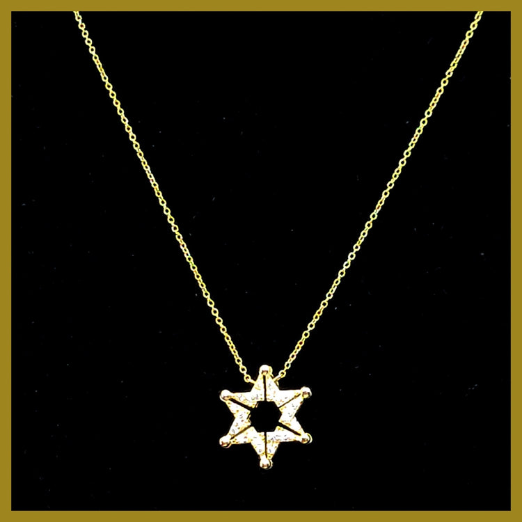 Butterfly Star of David Necklace - Leila Jewels