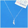 Israel Map Pendant Necklace in Silver - Leila Jewels