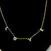 "Love" Star Pavé Necklace - Leila Jewels