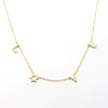 "Love" Star Pavé Necklace - Leila Jewels