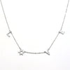"Love" Star Pavé Necklace - Leila Jewels