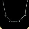 "Love" Star Pavé Necklace - Leila Jewels