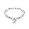 Silver Nugget Charm Bracelet - Leila Jewels