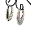 Crystal Pavé Teardrop Hoop Earrings - Leila Jewels