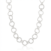 Brushed Sterling Silver Irregular Link Necklace - Leila Jewels
