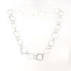 Brushed Sterling Silver Irregular Link Necklace - Leila Jewels