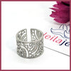Silver Filigree Adjustable Ring - Leila Jewels
