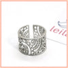 Silver Filigree Adjustable Ring - Leila Jewels