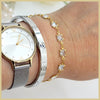 Square Crystal Chain Bracelet - Leila Jewels