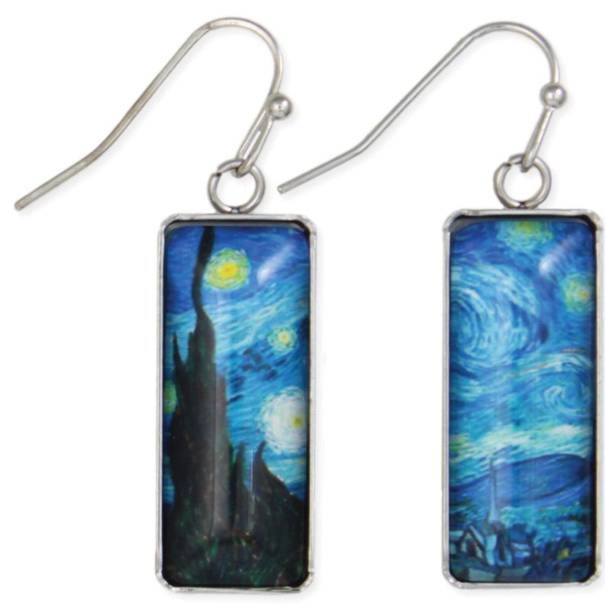 Starry Night Art Earrings - Leila Jewels