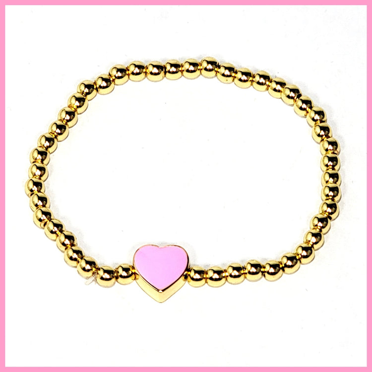 Stretchy Heart Bracelet - Leila Jewels