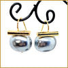 Black Pearl Earrings - Leila Jewels