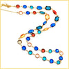 Long Multicolor Crystal Necklace - Leila Jewels