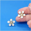 Druzy Stone Daisy Earrings - Leila Jewels