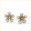Druzy Stone Daisy Earrings - Leila Jewels