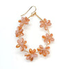 Crystal Flower Teardrop Earrings - Leila Jewels