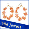 Crystal Flower Teardrop Earrings - Leila Jewels