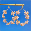 Crystal Flower Teardrop Earrings - Leila Jewels