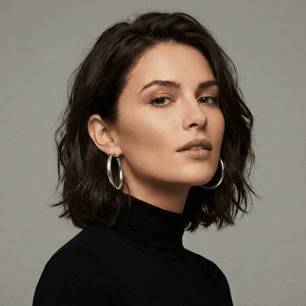 Sterling Silver Hoop Earrings - Leila Jewels