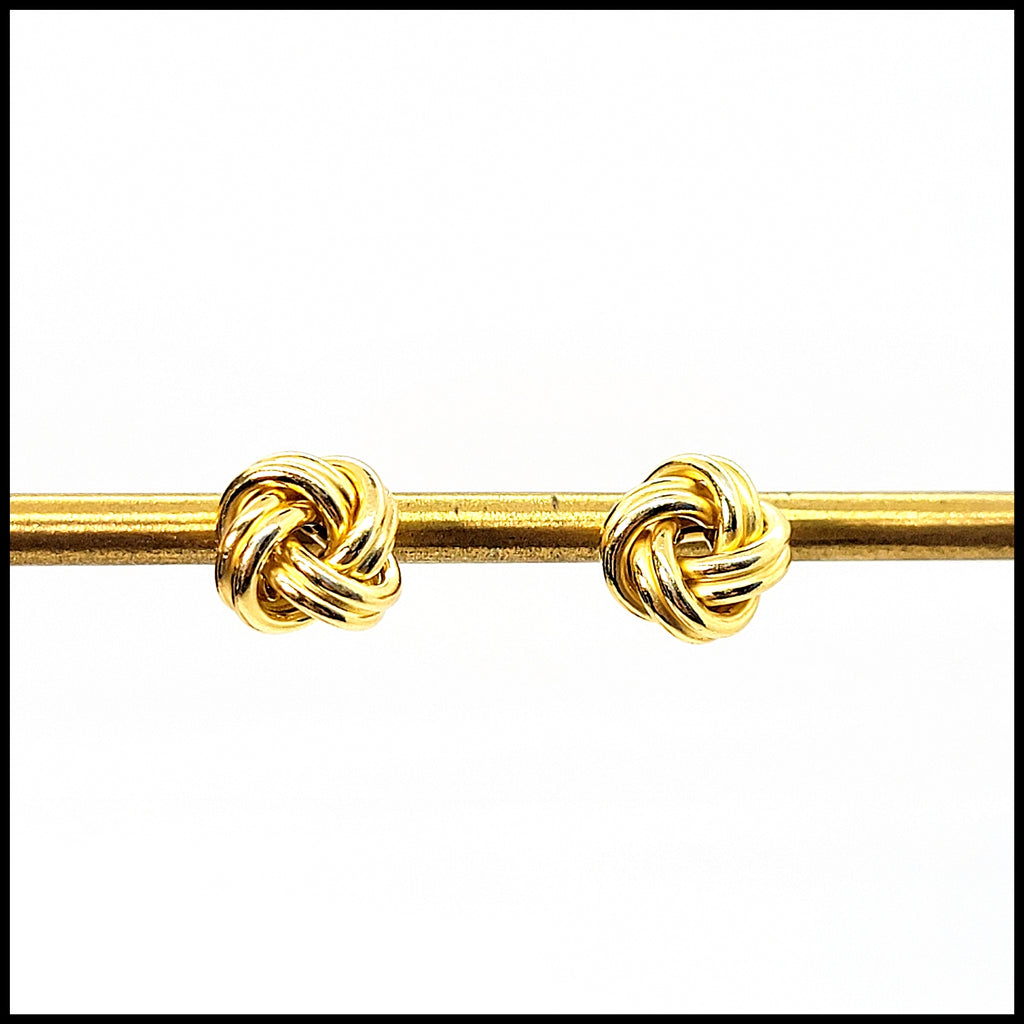 Golden Knot Earrings - Leila Jewels