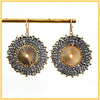 Woven Bead Wheel Earrings - Leila Jewels